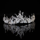 Crown tiara adult bride main wedding dress headband tiara goddess 18-year-old princess performance hair silver 3 TS-0007-C