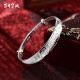 Centennial Baocheng original 999 pure silver bracelet for women, dragon and phoenix blessing, ethnic style, mother jewelry, push-pull silver bracelet