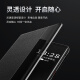 正件 适用华为mate40手机壳保护套 Mate40e皮套真素皮翻盖式智能视窗皮套易装全包防摔外壳男女士  黑