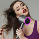 Keqi hair dryer negative ion home student dormitory hair dryer high wind portable hair dryer high speed dry noise reduction constant temperature hot and cold air hair dryer small power mini purple 1000W moisturizing negative ion