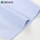 Shanshan Short à manches à manches courtes Men de papa mince de l'âge moyen Business Plaid Stripes décontractées et faciles à maintenir la chemise blanche et blanc rayures 42