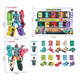 Toys de déformation numérique Oloey avec des blocs de construction de robots intégrés et intégrés pour enfants King Kong 3 Four à 6 ans Boys Nouveaux grandes taille [10 numéros] - Big Gift Box Version