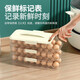 MPPMCK refrigerator egg box refrigerator side door egg storage box egg tray rolling egg sorting and storage egg 16755 double row three-layer [can be installed 48 pieces] automatic replenishment
