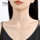TTMIX Fashion Love Platinum Pendant pt950 Platinum Pendant Heart Shape for Girlfriend Pendant 1.3-1.5g
