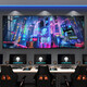 
E-sports room decoration Internet cafe Internet cafe wall hanging paintings Cyberpunk style hotel computer room background layout mural HJ14109 40*100CM9MM thin plate pattern film independent
