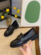 
Broken size barley leather shoes for women's shoes, soft sole black one-foot loafers flat shoes 38
