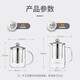 KAMJOVE teapot elegant cup Kung Fu teapot tea water separation glass teapot office tea set filter flower teapot A-01 350ml