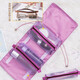 Relatives and Friends 4-in-1 Cosmetic Bag Women's Large Capacity Detachable Folding Portable Travel Storage Bag Skin Care Products Toiletries Bag Smoked Pink (4-in-1/Detachable)
