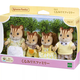 
Senbeier family Walnut squirrel family Playing house girl toy flocking doll Girl birthday gift for girlfriend