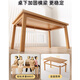Lin Zhiyu living room large desk solid wood dining table desk integrated double long table workbench study table large tea table 45mm thickened desktop solid wood color 220x90
