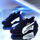 BOFLOY casual shoes men's shoes new style bag-soled shoes light luxury European station height-enhancing shoes men breathable thick sole sports dad shoes men 9918 white and black 38 [sports shoes size]