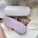 Changyin Einfache Brille Box für Frauen tragbare Anti-Druck-Leichte Augenbox für Schüler Feste Farbe Myopie Sonnenbrille Aufbewahrungsbox Pink Rosa