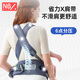Newberle Baby Armband Taillenhocker Frontheld-Baby-Röhre-Artefakt für Babysbabys mit Vorder- und Rückseite 0-36 Monate alte Kinder mit Gürteln Yueying Grey [eine Wendung und Losen, 6 Uhr, um den Druck zu lindern]