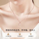 Huaying (HUAYING) light luxury 18K gold necklace women's pendant color gold fine jewelry anniversary birthday gift for girlfriend and wife sweetheart cat claw necklace color gold pendant + flash O chain