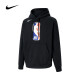耐克（Nike）卫衣男子冬季新款运动NBA篮球针织加绒时尚连帽衫休闲套头衫上衣 DX9794-010黑色加绒 3XL