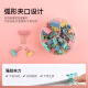 
Befon 82 combination color folders, long tail clips, dovetail clips, ticket clips (25mm*12 + 19mm*25 + 15mm*45) small and small clips stationery 3937