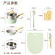 SUPOR baby food supplementary pot milk pot non-stick pot household small frying pan steaming and cooking integrated food knife spatula set TH2303E
