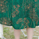 
Fuxi Mama Summer New Dress Imitation Silk Cheongsam Fashionable and Noble Middle-aged and Elderly Women's Summer Temperament Large Size Skirt 698 Red 6XL Recommended 160 Jin [Jin equals 0.5 kg] or above graceful and luxurious