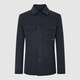 Annonce Bird Fashion Veste laine surnom double face revers veste décontractée hommes ESV223206U Smoke Wave Blue 48