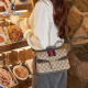 SOLO QUEEN luxury new brand bag women's bag new shoulder bag women's crossbody bag printed Chinese Valentine's Day birthday gift brown exquisite gift box
