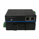 Guangshi Zhongyue industrial-grade optical fiber transceiver guide rail multi-network cable port sfp Ethernet switch non-managed POE photoelectric converter high and low temperature wide voltage 24V/48V power supply ST 100M 1 optical 2 electric single mode single fiber A end one optical two, Single unit price (SC interface does not include power supply)