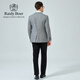 Raidy Boer/Ridy Boer Herren Herbst und Winter Mode Casual Woll Mischanzug Jacke 2013-98 Gray Grid 170/48/m