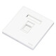 Schneider switch socket panel TV phone computer Zhenbo PC series velvet white network socket Single category six computer socket Socket
