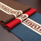 Tablecloth/Cover Tea Machine Surface Cloth New Chinese Style Table Flag Zen Tea Banquet Coffee Table Tablecloth Dining Table Long Tea Table Fabric Modern Simple TV Cabinet Cover Beige Embroidery with Dark Blue Round Head 33*80cm (Applicable to Kang Table 0.4m-0.6m)