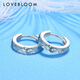 Blooming Love PT950 Platinum Earrings Women's Earrings Circle Earrings Platinum Earrings Porch Earrings Birthday Gift Platinum Earrings Approximately 2.12g Type B