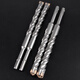Zhongshou Extended Cross Electric Hammer Drill Bit 500/600 Square Shank Round Shank Impact Drill Through Wall Drill Through Wall Concrete Drill Bit Square Shank Four Pit 18*500mm