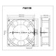 
Lishi 12CM cooling fan 12038 220V ball DP200A 2123HBL chassis cabinet axial flow fan GD model