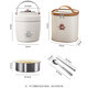 Joyoung Beauty Screams Good Two-Layer Vacuum Winter Insulated Lunch Box 24-Hour Extra Long Insulation Office Worker Insulated Rice Bucket Portable Hot Selling Beige + Insulated Bag