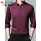 Woodpecker (Tucano) Shirt Men's Happy Dad Wedding Banquet 2024 Nouveau style de l'année de la robe bordeaux du dragon de naissance