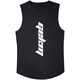 GEKM Muscle Fitness Brothers Trendy Vest Male Brothers Summer Running Basketball Training Vest Sleeveless T-Shirt Sportswear B-09 (Cotton) Black Orange Blossom XL [Recommended 140-160Jin [Jin equals 0.5kg]]