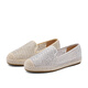 Belle Hollow atmable Fischerschuhe für Frauen Leichte und komfortable flache Freizeitschuhe B1943CA4 Gold 37 (235 mm)