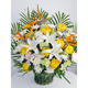 Congshu Xiaobaihua Tomb Sweeping Tomb Sweeping Festival Tomb Sweeping Tomb Sacrifice Commemoration Chrysanthemum White Chrysanthemum Flower Bouquet Tombstone Franchise Sacrifice B Flower Basket