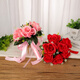 La main de Ren Shanxiang tenant des fleurs, la main de la mariée tenant des fleurs, le bouquet de simulation de mariage, obtenez un certificat et prenez des photos, des accessoires, du bouquet d'hortensia de mariage, des fleurs en tenant à la main, un sac cadeau rouge 1 pièce 1 pièce