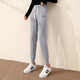 
Danbedit extended hoodies for women spring 2022 new style extended tall 175 tie feet ins trendy fashion loose casual sports pants 13588-1 gray length M
