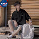NASALIKE联名凉感重磅短袖t恤男夏季冰丝宽松潮流polo领衫学生半袖衣服男 833白色 2XL 140160斤