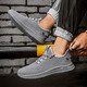 Changxiang Huili Herrenschuhe Sommer 2025 Neues atmungsaktives Netz fliegend weben hohl dünne lässige Mesh Sports Laufschuhe für Männer grau 42
