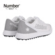 
Number Golf Men's Sports Shoes Lightweight, Breathable, Comfortable, Anti-slip, Wear-resistant, Spike-free Golf Shoes Men's Shoes White 673 26.5(43)
