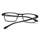 Gafas de lectura de Langjian para hombres y mujeres, luz azul, alta definición y cómoda computadora de teléfono móvil, visión antigua, gafas de mediana edad y ancianos 100-400 grados de lectura negra [antiadiaciones] 200 grados [recomendado por 55-60 años]