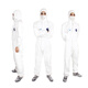 400 Vêtements de protection Isolation Suit Vêtements sans poussière sans poussière Vêtements de protection jetables en une seule pièce Vêtements forts spéciaux K1H1SN9888 DUPONT 1422A / 001 XL