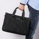 Losbury Men's Handbag Casual Canvas Briefcase Men's Business Waterproof Office Computer Bag Shoulder Sports Official Backpack Black 40*29*10cm (15 inches)