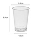 Baijie disposable cup 200ml*50 pieces thickened aviation cup straight cup transparent drinking cup hard plastic cup
