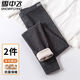Schnee fliegender Schnee fliegend Schnee fliegt 9A Antibakterielle Herbsthose Herrendraht Seide warme Hosen und Fleece-verdickte Leggings tragen Baumwollhosen 753-98-schwarze grau-schwarze grau-5995 xl