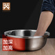GOLDEN KEY stainless steel large bucket basin 50cm extra large thickened vegetable basin laundry bath basin multi-purpose cooking basin GK-500DP