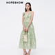 Hongshe Mall gleicher Urlaubsstil Hosentuch Rock für den Sommer 2024 Neue Frauenkleidung, gestricktes Twisted V-Ausschnitt High-End-Kleid, Jiangnan Yanyu K687 XS