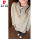 Pier Cardin American Retro Henry Collar Old Money Sweater Jacket Men's Autumn and Winter Design de alta calidad Sweater Floter Mel