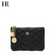 HR Helena Coin Wallet 2024 Neue Mode Clutch Vielseitige lässige Diamant -Reißverschluss Brieftasche Frauen trendy Schwarz.